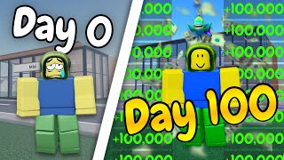 SPENDING 100 DAYS In Resturant Tycoon 2 (FULL MOVIE)