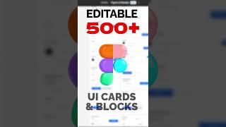 500+ Figma UI cards and Blocks