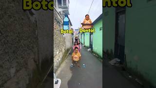 Denis / Dontol ikut game kefokusan, dan minta tolong Adit kena tung tung sahur