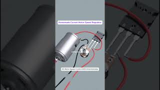 Homemade DC Motor Speed Regulator #dcmotor #electrical #transistor #shorts
