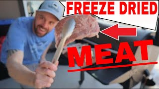 🥩FREEZE DRIED MEAT🥩Steak, Pork Chops, Chicken, Shrimp, Bacon #freezedriedmeat