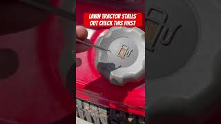 Lawn tractor stalls out? Check this first. #lawnandgarden #lawntractor #ethanol #diyrepair #easy