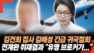 Kim Gun-hee's butler Kim Ye-seong's emergency return to Korea! Jeon Gye-wan's interview results: ...