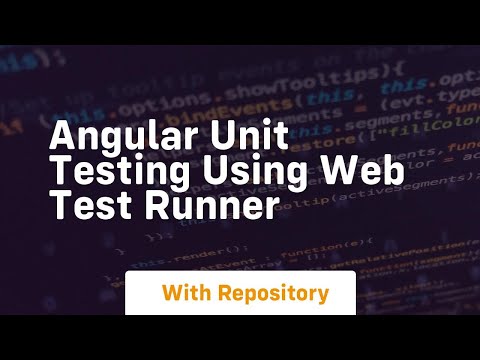 Angular unit testing using web test runner