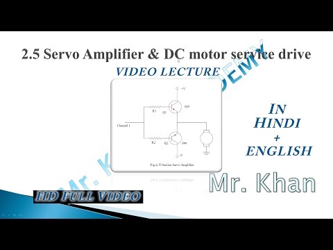 2.5 Servo Amplifier & DC Motor Service Drive | Video Lecture in Hindi + English | Full HD