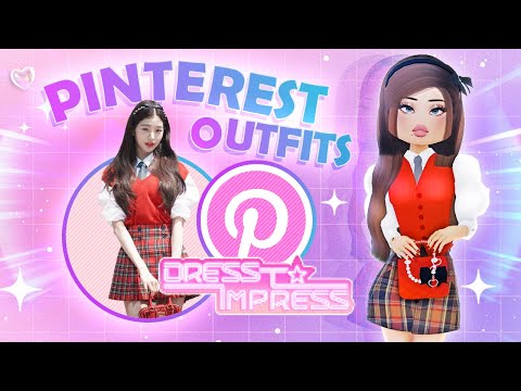 I FOUND A Picture From PINTEREST & Used It As My OUTFIT In DRESS To IMPRESS ROBLOX..?!