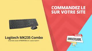 Clavier et souris Logitech MK235 Combo au Maroc