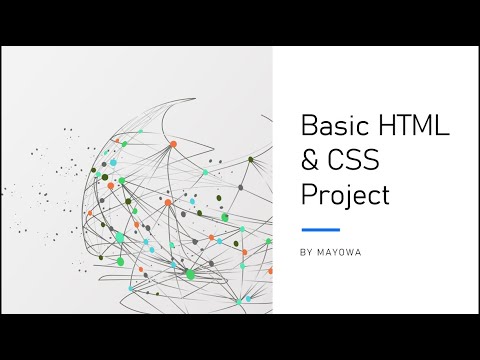 8. How to build a profile landing page with basic HTML,CSS-beginners level