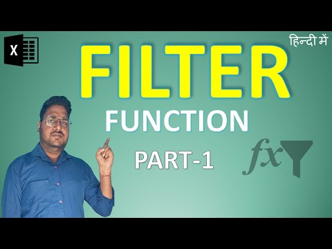 Filter Function in Excel Part-1 | Filter Function in Excel for Data Analysis | Excel filter function