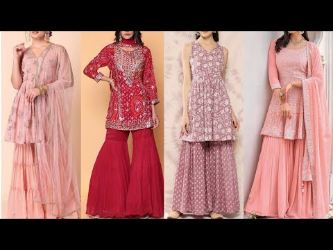Party Special Very Stylish Sharara Dress Designs | Festival Special Very Stylish Sharara Dresses