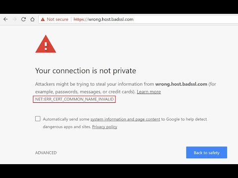 How to Fix NET:: ERR_CERT_COMMON_NAME_INVALID Error in Less Than 1 min