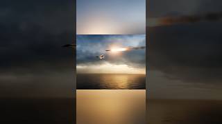 Hollywood style destruction of enemy jets in 9 seconds!and sink |E.1966 #yearofyou #jetcrash #shorts