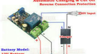 Auto cut off battery charger circuit