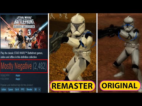 Graphics & Gameplay & Cinematic Comparison | Original vs STAR WARS: Battlefront Classic Collection