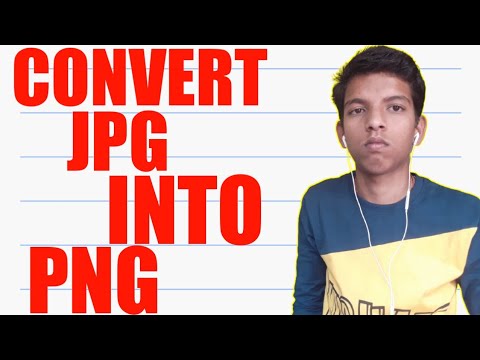 How To Convert JPG Into PNG [English]