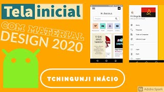 android studio tutorial  material design 2020 Como fazer Tela Inicial "Dashboard, #android #studio"