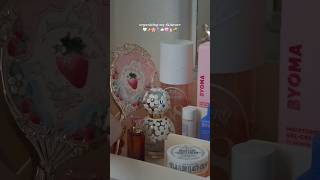 organizing my skincare 🤍✨️🌸🪻☁️🩷🧴🐝 #skincare #organization #skincareproducts #sephora