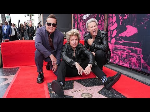 Green Day receive star on Hollywood Walk of Fame with a heartfelt speech from Ryan Reynolds
