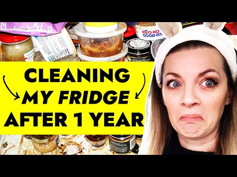 DEEP CLEANING AND ORGANIZING MY FRIDGE AFTER OVER A YEAR! | Declutter & Clean With Me