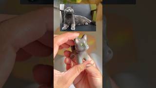Custom made kitty 🐱❤️✨ #clayart #custompetportraits #catlover #pets #kawaii #kawaiiart