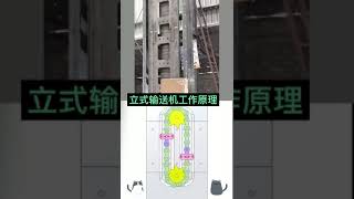 Vertical conveyor animation
