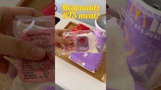 Trying McDonald's BTS Meal. #shorts
