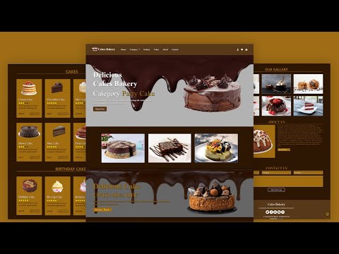How To Make Responsive Cake Website Using HTML CSS & BOOTSTRAP