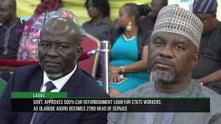 Lagos State Approves 500% Car Refurbishment Loan For State Workers| Olabode Agoro Becomes 22nd HOS