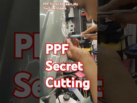 ppf Secret cutting for a good finishing on All car Bonnet #ppf #detailing #shorts #secret
