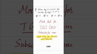 TGT PGT  Exam  preparation #exampreparation #tgtpgtexam #tgtpgt #maths