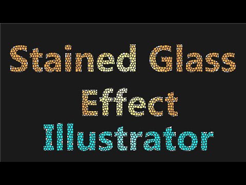 Stained Glass text effect |illustrator tutorial