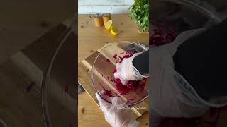Kebab takeaway style red cabbage pickle #shorts