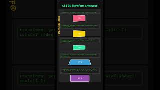Master 3D CSS Transforms in SECONDS! 🚀 Mind-Blowing Effects & Tricks! TCS #css #uiux #frontendcourse