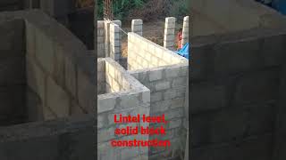 construction of building upto lintel level