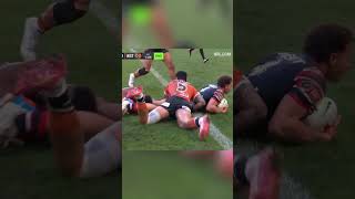 Roosters Vs Tigers_TryhighlightsR182025 #nrl2025 #sydneyroosters #weststigers #tryscoring #wwos