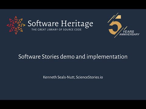 Software Stories demo and implementation: K. Seals-Nutt (ScienceStories.io)