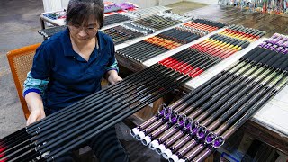 Carbon Fiber Fishing Rod Manufacturing Process / 碳纖維釣竿製造 - Taiwan Factory