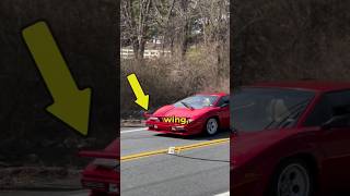 Why does this Countach have a wing on the front bumper?