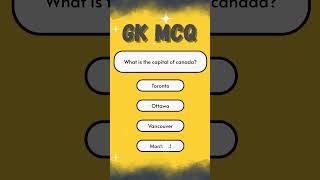 “Canada GK Quiz | NTPC & Group D MCQs” #gruopd #ntpc #competitiveexams
