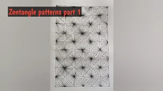 How to draw zentangle patterns || Zentangle art for beginners || doodle patterns part 1