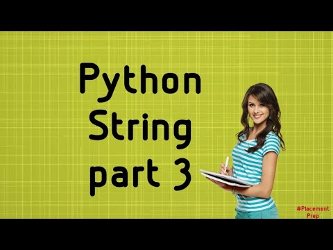 Python String part 3 | Modify Strings | Tutorial 5 | @placementprep833