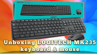 logitech mk 235 keyboard mouse combo 🔥| unboxing logitech mk 235 keyboard mouse combo🔥