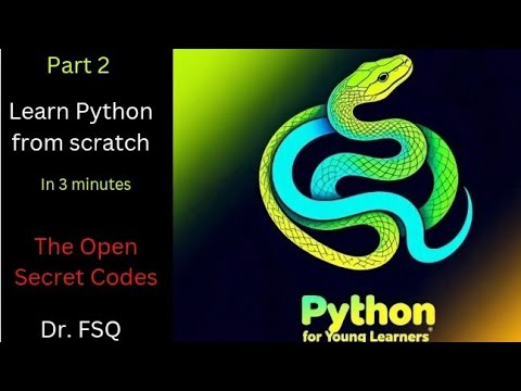 Learn Python in 3 minutes|Part 2|Writing the first code #datascience