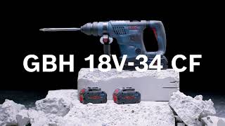 Bosch Professional GBH 18V-34 CF Cordless Rotary Hammer BITURBO with SDS plus