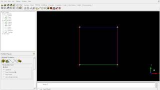 LearnCAx Soft Demo - ANSYS ICEMCFD - Stru Mesh - Blocking of 2D square geometry