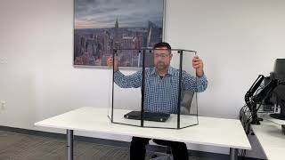 Portable Personal Sneeze Guard - Easily Fold-able, By Framedisplays.com