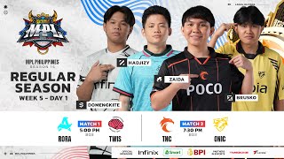 🔴 LIVE | MPL PH S15 | ENGLISH - Week 5 Day 1