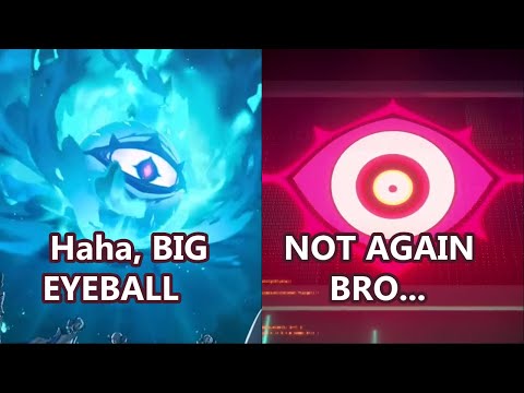 Genshin vs Honkai players reacting to Cirrus (that one giant eyeball)