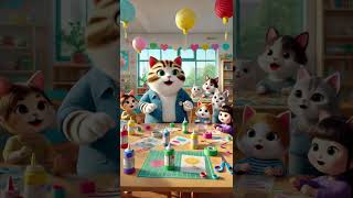 貓貓家庭的社區志工旅程The Community Volunteer Journey of a Chubby Cat Family #cat #cartoon #animation #life