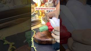 Tulip Bouquet Candle 🌷 #candles #tulip #scentedcandles #ytshorts #returngifts #birthday #wedding